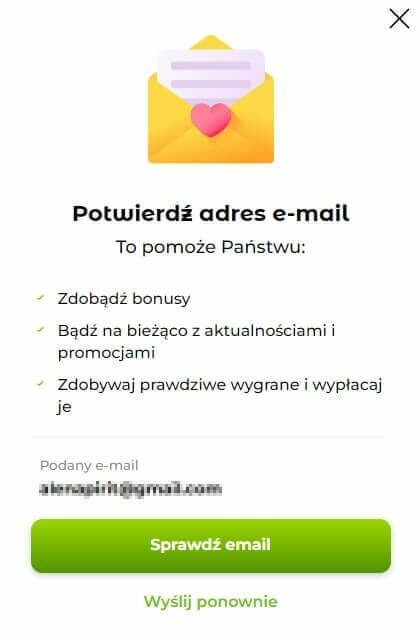 Potwierdzenie konta Verde w zweryfikowanym kasynie online